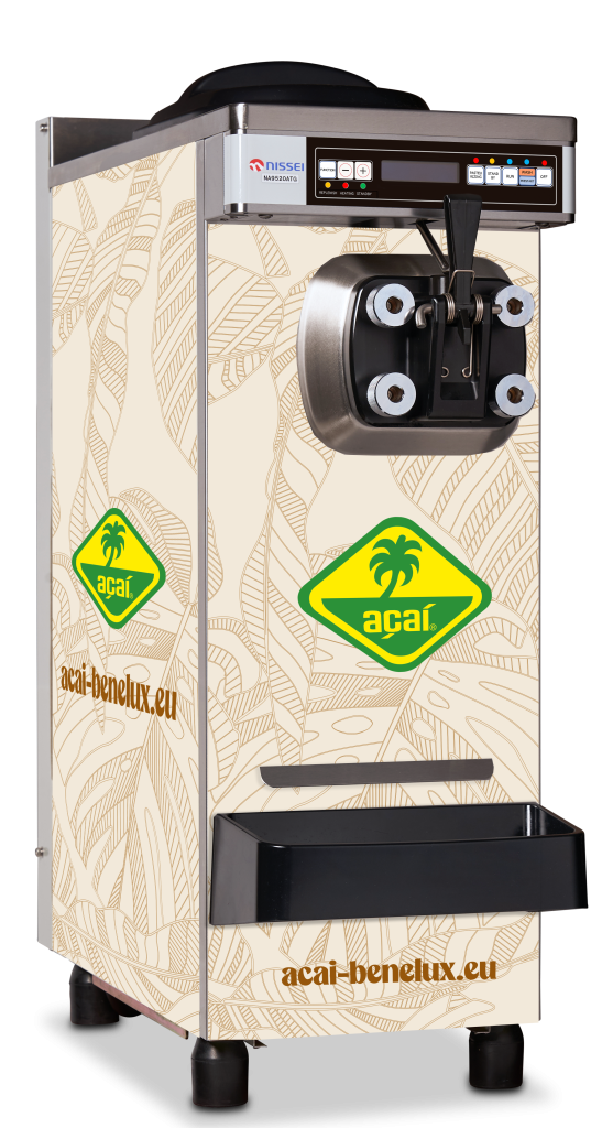 Nissei Acai soft serve Avai ijs machine afbeeling ncl Acai wrapping